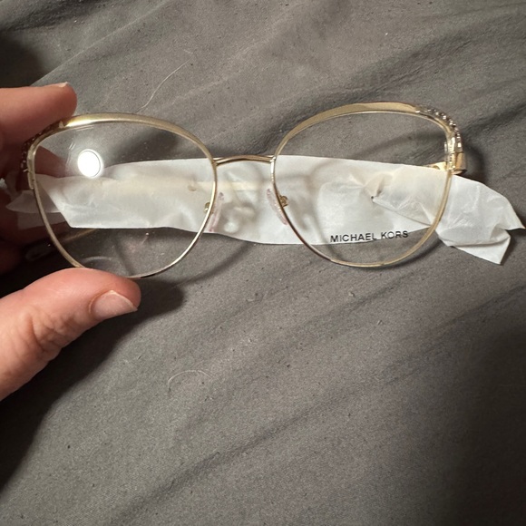 Michael Kors Women's Gold Frame Glasses - Picture 1 of 2
